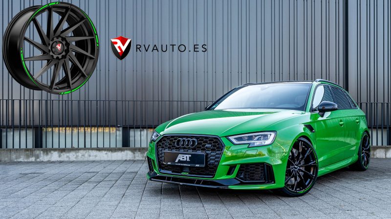 Audi RS3 Verde fluor RV Auto Tuning vinilos adhesivos llanta coche vinyl rim stickers decals thunder copia